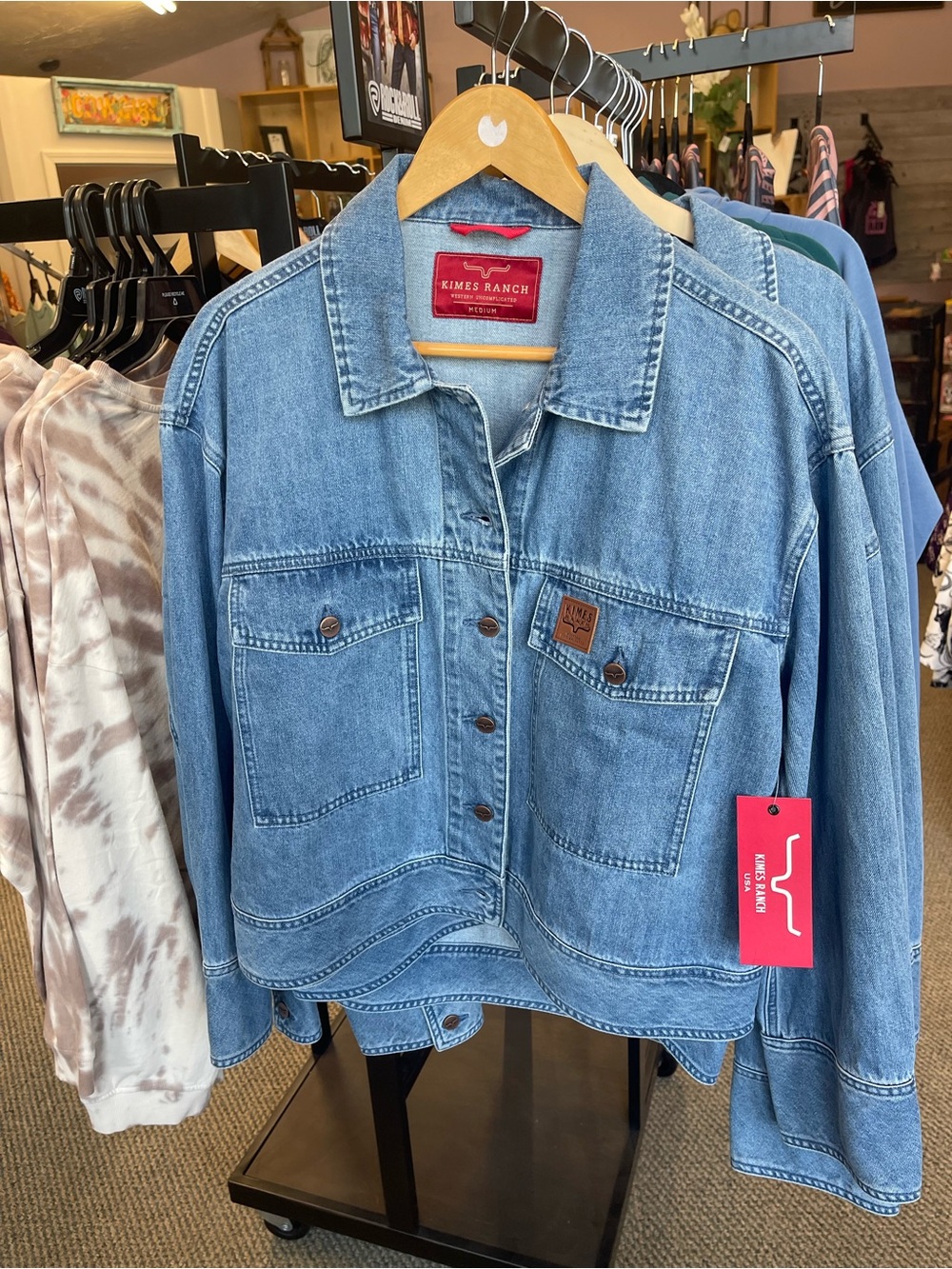 Kimes Ranch Medium Blue Denim Jean Jacket